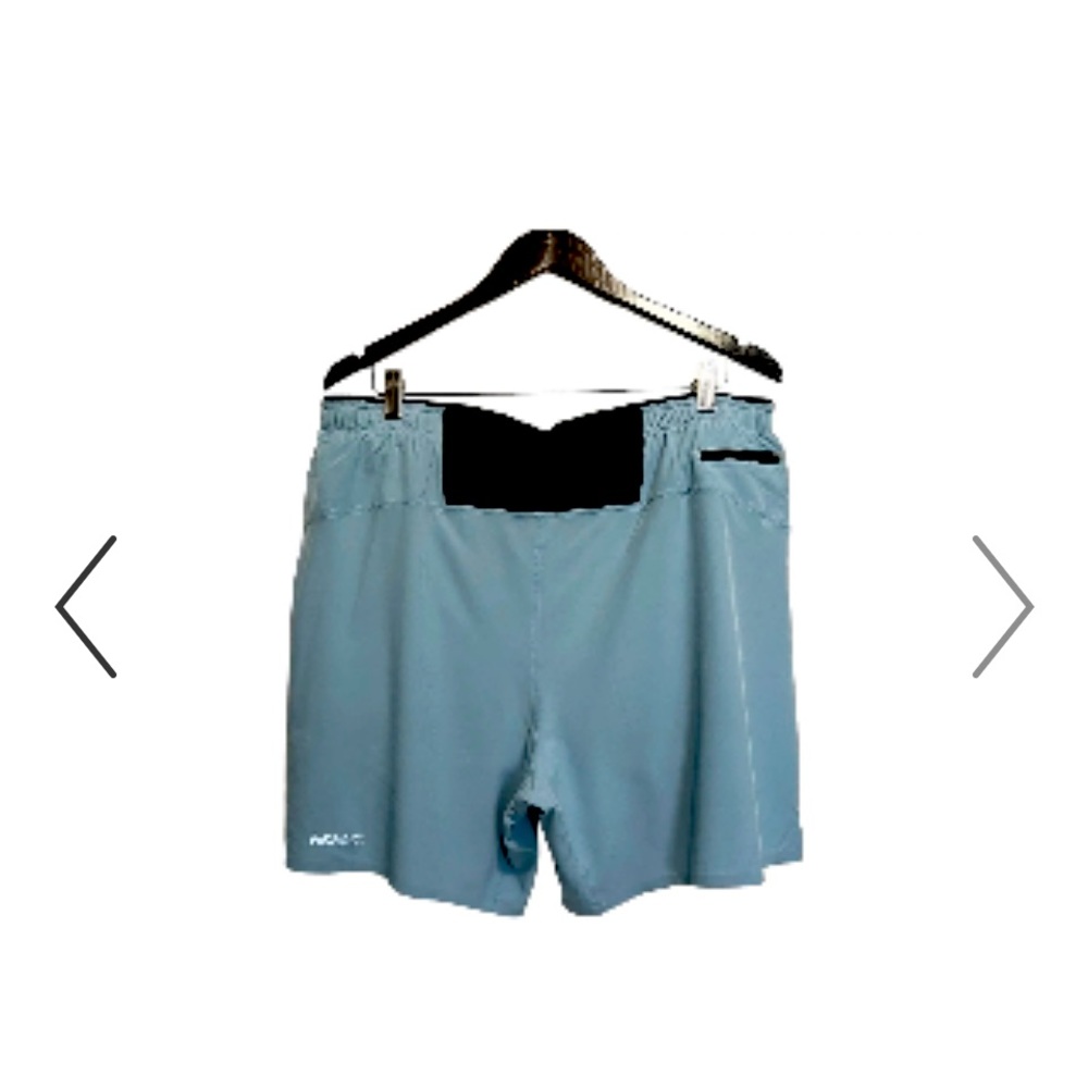 HOKA One One Glide 7" Trail Running Shorts size S Men's Light Blue NWT